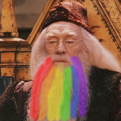 gay dumbledore beard