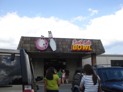Here's a doozy: Poor Richard's is actually inside this bowling alley
